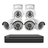 16 Channel 4K PoE Bullet & PTZ Security Camera System, 8MP Outdoor PoE IP Cameras, Pan & Tilt, ONVIF Supported NVR, Two-Way Audio, Smart Human/Vehicle Detection(2x PT Cameras+4x IP Cameras)